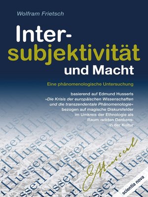 cover image of Intersubjektivität und Macht